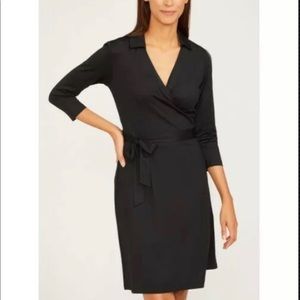 J. McLaughlin Shell Wrap dress in black